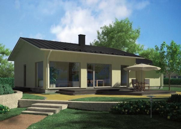 Jämerä Moderni PABLO 3 h + k 106,5 m² Huoneistoala 82,0 m² Selkeälinjainen Pablo edustaa modernia kivitalorakentamista.