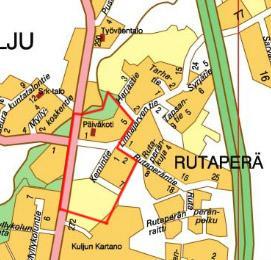 1.2. Kaava-alueen sijainti Suunnittelualue sijaitsee Kuljun Rutaperällä Tampereentien varressa, Moisionjoen, ja Kuljun kartanon välisellä alueella. Alue on kooltaan noin 7,5 ha.