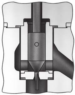 Tuotetiedote HP venttiili W587 /IL W586 /IL VIRTAUS VIRTAUS Kuva 8. Fisher HPS sisäosat Micro Form venttiilitulpalla Kuva 7.