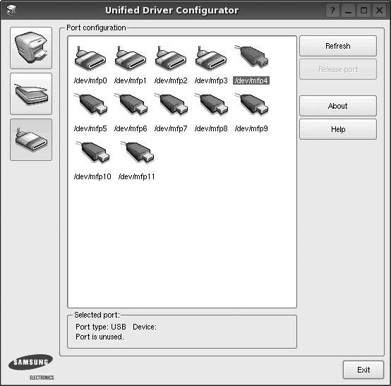 Valitse tarvittaessa Printers Configuration (Tulostinasetukset). 2 Valitse laitteesi tulostimien luettelosta ja napsauta Properties. 3 Printer Properties (Tulostimen ominaisuudet) -ikkuna avautuu.