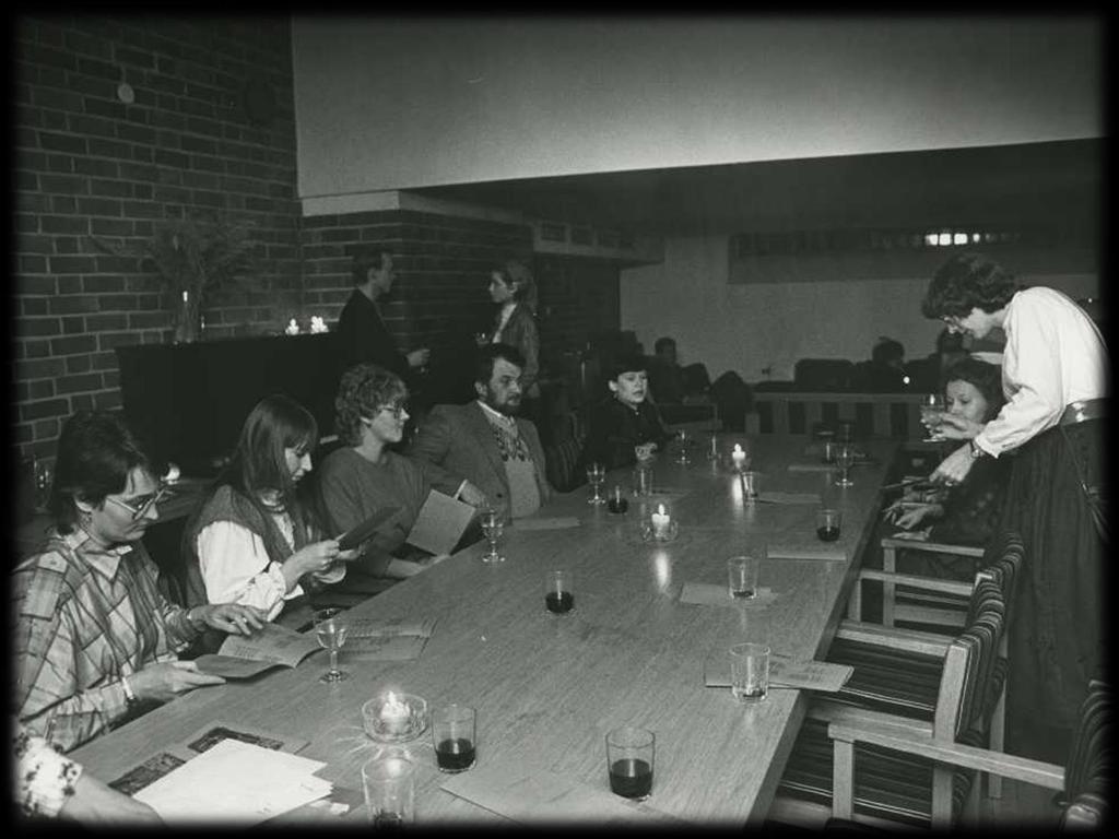 Pikkujoulut 1980-luvulla Takkahuonetta käytettiin myöhemmin