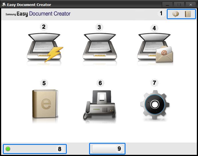 Samsung Easy Document Creator -sovelluksen käyttäminen Samsung Easy Document Creator on sovellus, joka auttaa käyttäjiä skannaamaan, laatimaan, ja tallentamaan asiakirjoja useissa formaateissa,