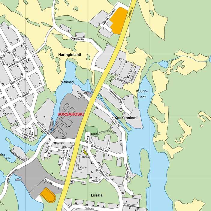 9. Numero: 9 Kiinteistö: 40-43-39-66 Kortteli/Tontti: 73 e= k-m² kerrosala: 0,30 Rakennusoikeus: 6 344 m Sorsakosken