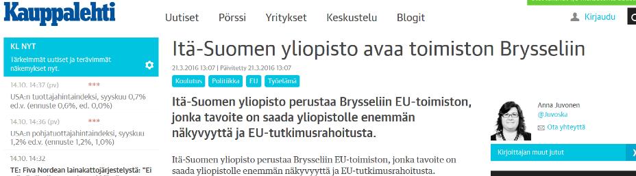 UEF:n EU-toimisto