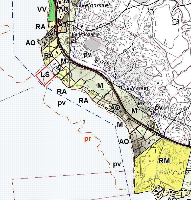 FCG SUUNNITTELU JA TEKNIIKKA OY Kaavaselostus 14 (36) 5) Maa- ja metsätalousvaltainen alue (M),