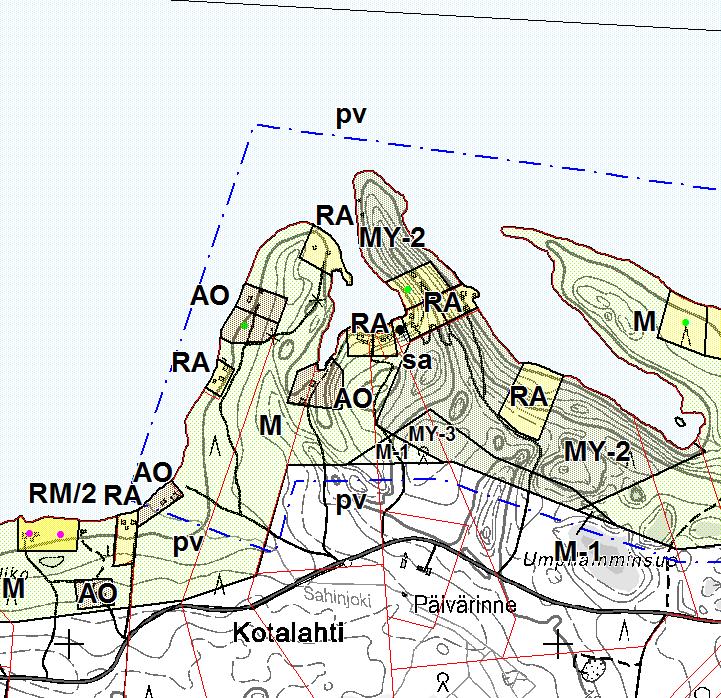FCG SUUNNITTELU JA TEKNIIKKA OY Kaavaselostus 15 (36) 6) Loma-asuntoalue (RA), pientalovaltainen alue