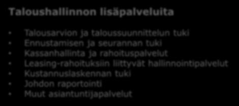 Liite 1c Valtakunnallista talous- ja henkilöstöhallinnon ohjeistusta Hetlin palvelutarjooma: Peruspalvelut tulevat kuulumaan käyttövelvoitteen piiriin Hetlin palvelutarjooma Taloushallinnon