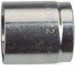 Puristusholkki Bridgestone R2k (2SC ja R2K) letkuille Tuoten:o 5973 013 004 Holkki Brg R2k 1/4 5973 013 005 Holkki