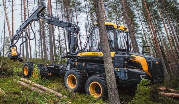22 KUORMATRAKTORIT PONSSE BUFFALODUAL 23 PONSSE GAZELLE Kevyt ja ketterä kuormatraktori turvemaille ja pehmeään maastoon.