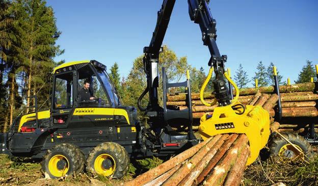 400 kg 22,5 PONSSE BUFFALODUAL Monikäyttöinen kone, joka on erityisen tuottava pienillä leimikoilla ja harvesterikapasiteetin tasauksessa.