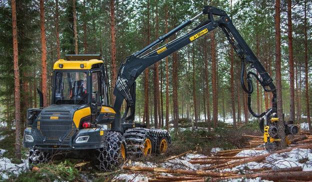 C44+ 17 700 kg 18 200 kg 26.5 PONSSE BEAVER kas ja taloudellinen yleiskone harvennuksille ja päätehakkuille.