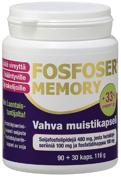 FOSFOSER MEMORY Lisää vireyttä aivoille!