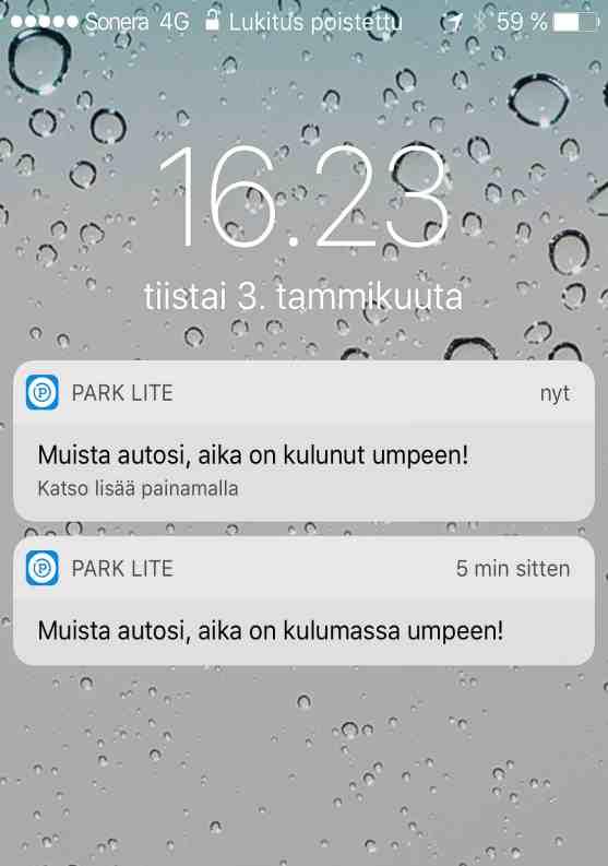 NEEDIT sovellus näyttää vapautuvan paikan muutaman metrin