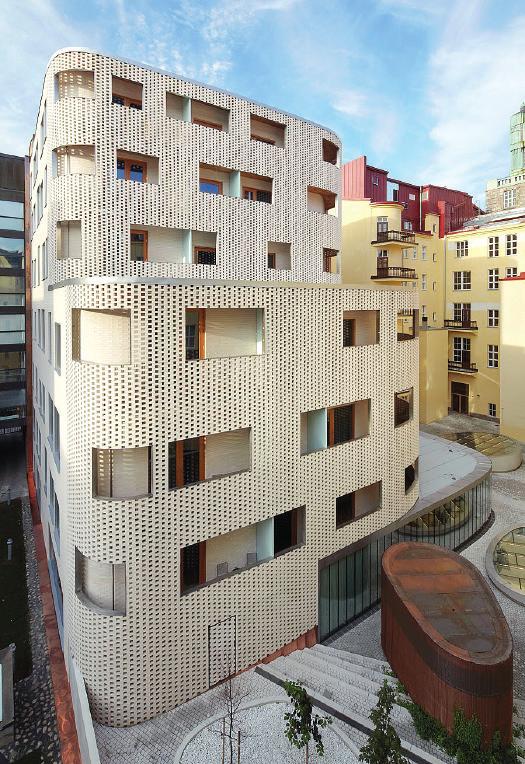 Paasitorni Hotel comprises of two existing buildings and a new wing hidden behind early 20-century and 1950s facades.