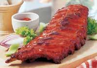 LIHA JA BROILERI SAUCES MADE IN THE USA New Leaf Real Ribs Smoky BBQ Lyhytluinen, kypsä porsaan