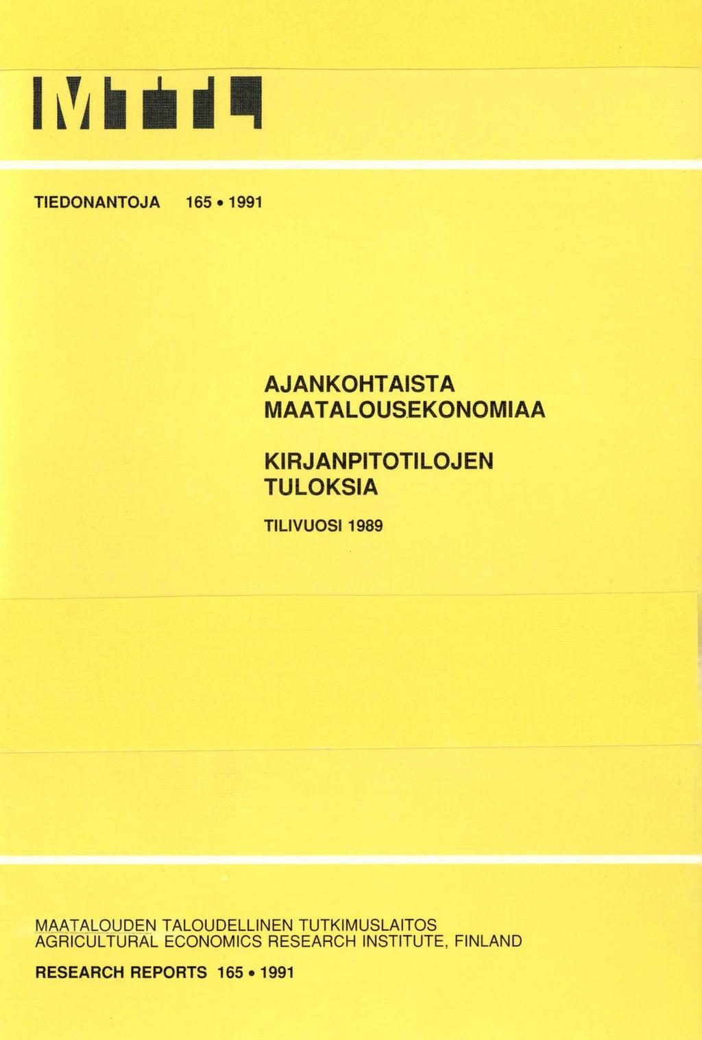 TEDOATOJA 65 99 AJAKOTASTA MAATALOUSEKOOMAA KRJAPTOTLOJE TULOKSA TLVUOS 99