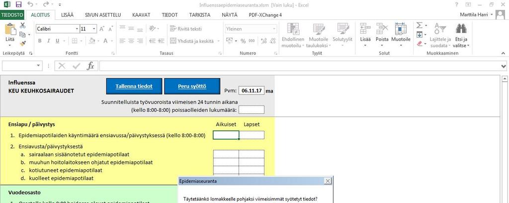 6 Voit halutessasi ottaa pohjatiedoiksi edelliset