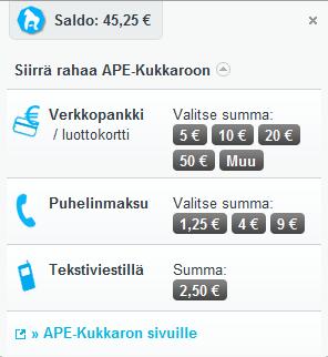 Nopea ja turvallinen Saldo päivittynyt.