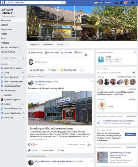 LS:llä Facebook -ryhmä Ryhmässä noin 6400 jäseneksi liittynyttä Peräti 44 % kertoo olevansa lehden tilaajia Ryhmän jäsenet voivat tuoda sisältöä sivuille 24/7 N.