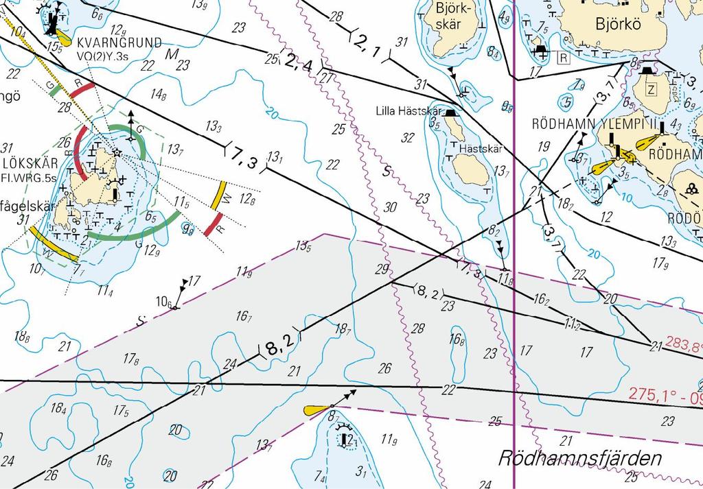 12 2-2015 Ei merikartan mittakaavassa - Inte i sjökortets skala - Not to scale of chart ( FTA, Turku/Åbo 2015 ) III Pohjanlahti Bottniska viken Gulf of Bothnia *35.