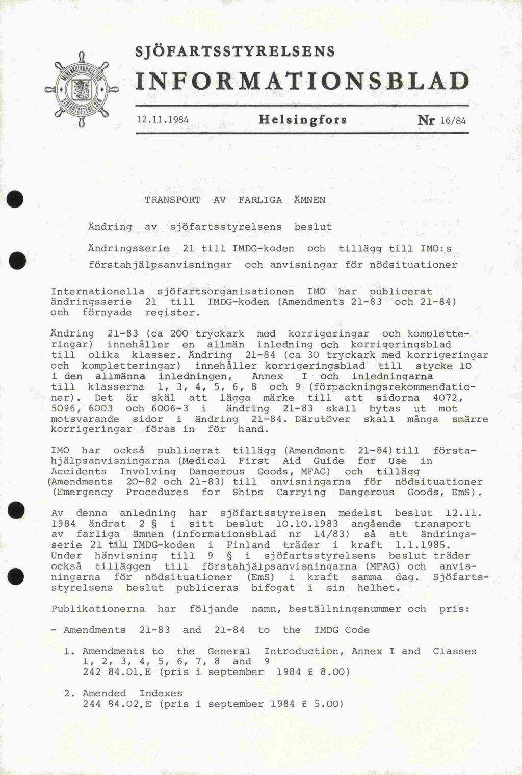 - JÖFART TYRELEN NFORMATONBLAD 12. 11.