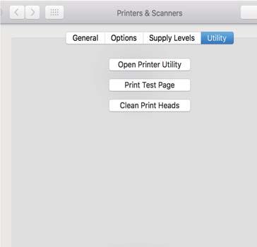 Ongelmien ratkaiseminen Mac OS Valitse Järjestelmäasetukset valikosta > Tulostimet ja skannerit (tai Tulosta ja skannaa, Tulosta ja faksaa) ja valitse sitten tulostin.