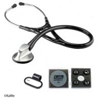 K06.10800.022 KaWe Top Cardiology Ideaalinen kardiologeille. Stetoskoopissa on yhden letkun järjestelmä ja integroitu, teräksestä tehty kuunteluosa. K06.10100.