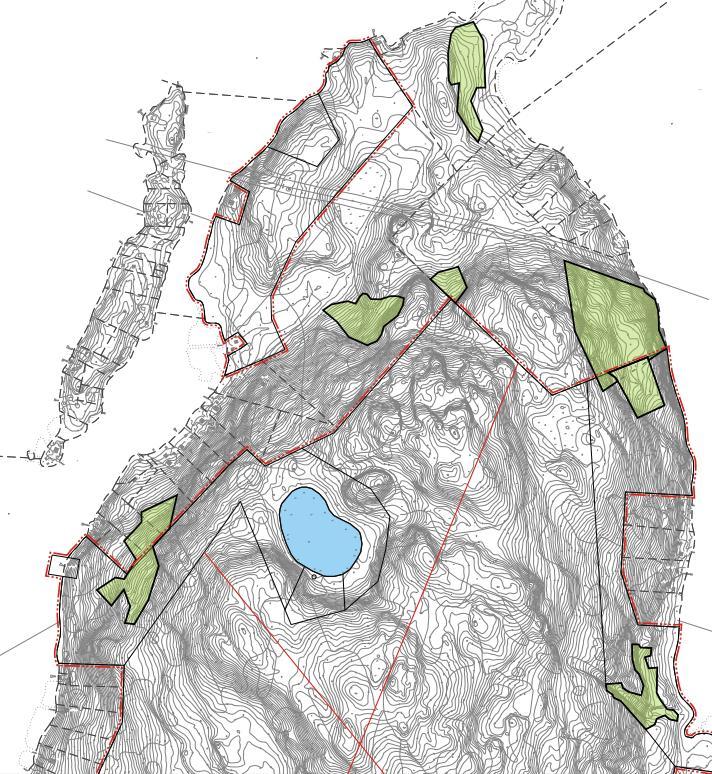 Kuva 8. Luonnonsuojelu- ja erämaa-alueet osoitettu kartalle. Lähde: Oiva-ympräistöpalvelu. Taulukko 1. Nro RauhoitusP Nimi LsAlueTunn Luokka 1173 13.5.