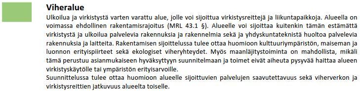 kaavamääräyksestä.