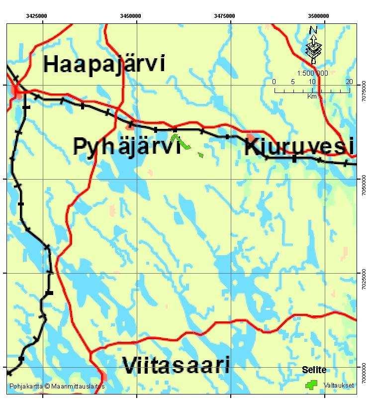 Tutkimustyöselostus Pyhäjärven ja Kiuruveden kunnissa valtausalueilla Rättävuori,