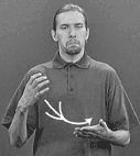 22 gy) selitettäessä käsien ja suun liikkeiden ajoituksen, dynaamisten piirteiden ja liikkeiden samanmuotoisesta toiminnasta: suun liike imitoi käden tai käsien liikettä, sulkeutuessa tai avautuessa.