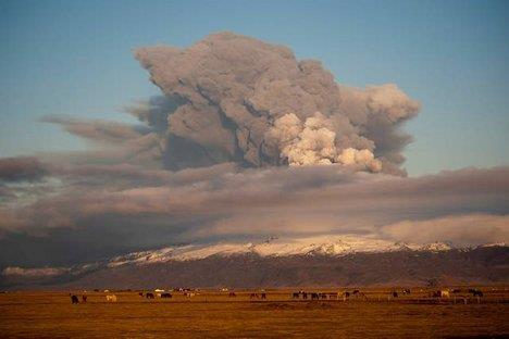 Eyjafjallajokull tulivuoren purkaus
