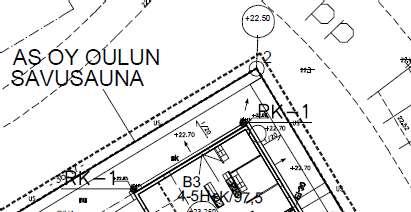 KUVA 1. As Oy Oulun Savusaunan LVI paikantamispiirustus. 4.