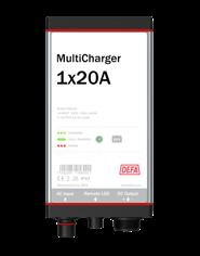 MultiCharger 1x20A Tuotenro 705800 Jännite - VAC/Hz 230/50-60 Käyttölämpötila - o C -35 +50 Latausjännite* S1 - VDC 14,4 Ylläpitolataus S2 - VDC 13,5 Latausvirta enintään - A 20 Akun koko enintään -