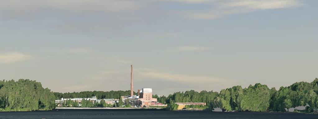 kaupungin 3D mallista, nykytilanne Pääskyniemen