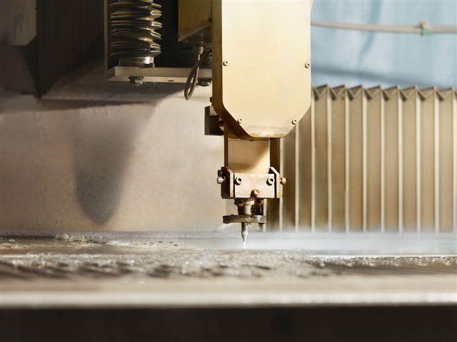Our machinery: Water jet cut machinery Glass CNC machinery