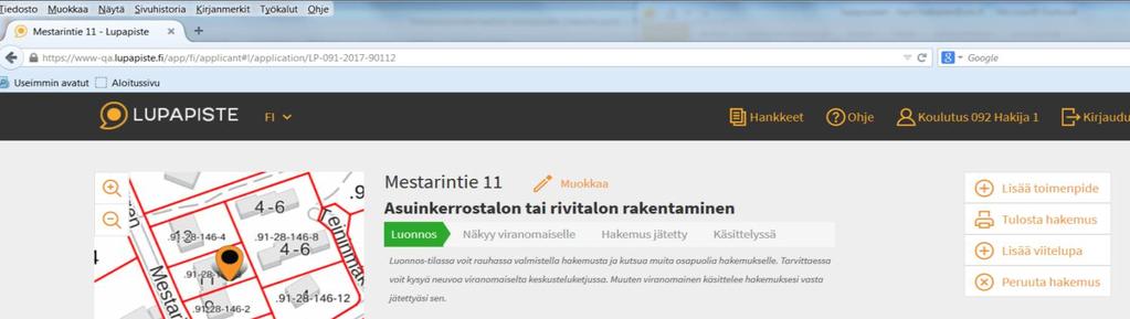 Verkkopohjainen rakennusjäteilmoitus MRA 55 : velvoite esittää luvanvaraisissa hankkeissa selvitys rakennusjätteen määrästä ja laadusta sekä sen lajittelusta, jollei jätteen määrä ole vähäinen