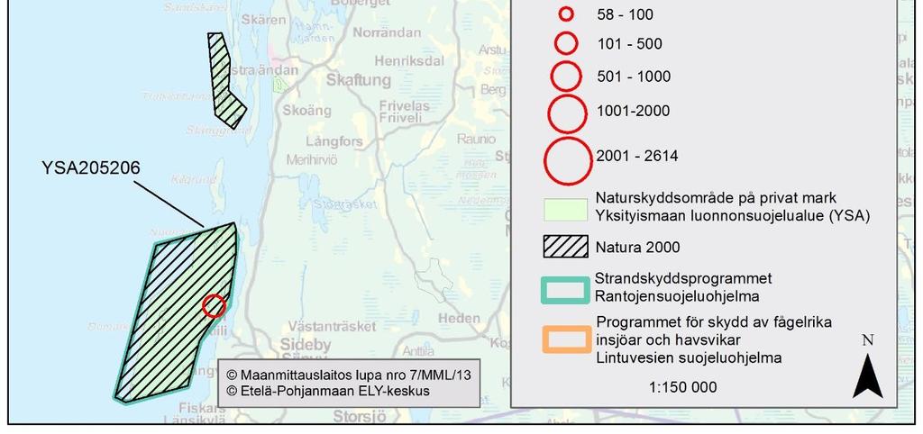 Kristiinankaupungin alueella.