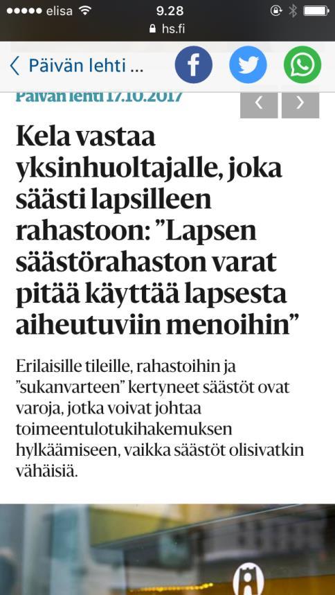 Keskustelua Helsingin sanomissa