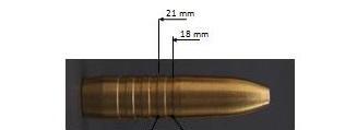 Huomautus: Koska 338 Win Mag on suurihylsyinen magnum, piipun pituussuositus minimi 62 cm jolloin patruuunan nopeuspotentiaali saadaan kokonaan hyödynnettyä.
