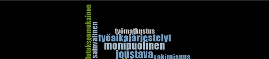 Kuva 4. Nuorten unelmatyön tärkeitä merkityksiä. Muita selvästi merkittäviä asioita nuorten unelmatyössä ovat hyvät ansiot, hyvä työilmapiiri ja työn hyödyllisyys.