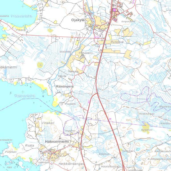 alueen nimi: Pohjanmaan rantatie Räinänperäntie (RKY 2009) pääas. pääas. kylä/k.