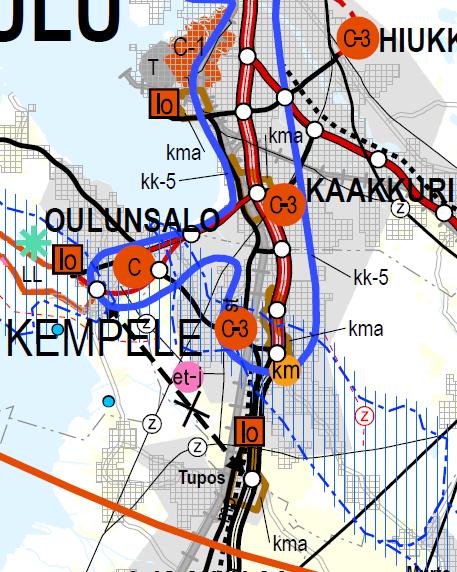 FCG SUUNNITTELU JA TEKNIIKKA OY Loppuraportti 43 (74) 5.3 Oulun seudun vähittäiskaupan suuryksiköt 5.3.1 Kempele: Ylikylä/Zeppelin (km), Zatelliitti-Zeppelin (kma) ja Tupos (kma) Pohjois-Pohjanmaan 3.