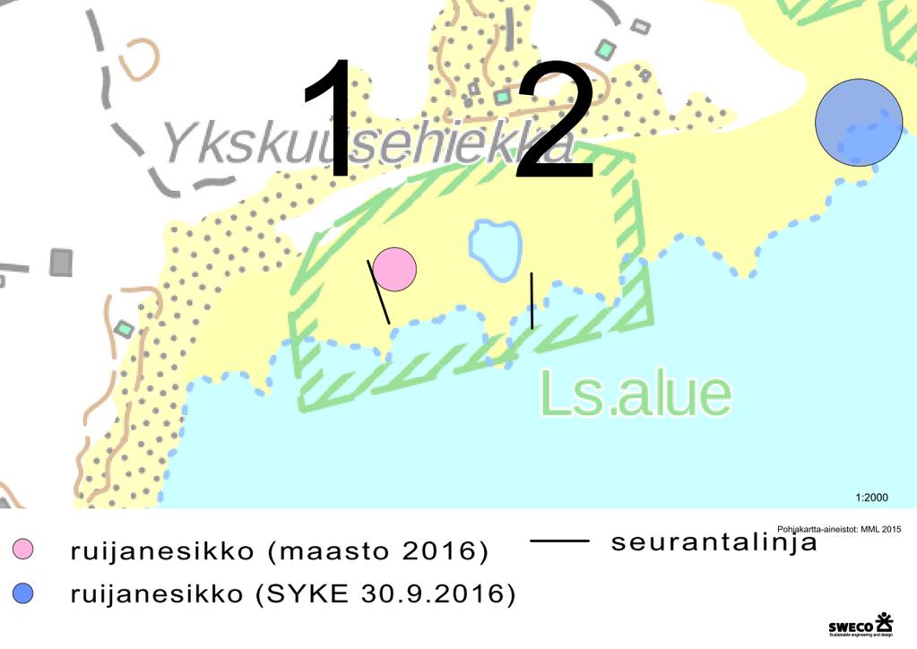 tietojärjestelmän mukaan (SYKE 30.9.