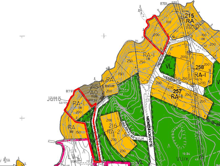 Nilsiän kaupunki, Tahkovuori 4/5 Asemakaava Suunnittelualueella on voimassa kaupungin valtuuston 11.04.2000 hyväksymä asemakaava, joissa alue on osoitettu loma-asuntojen korttelialueeksi (RA).