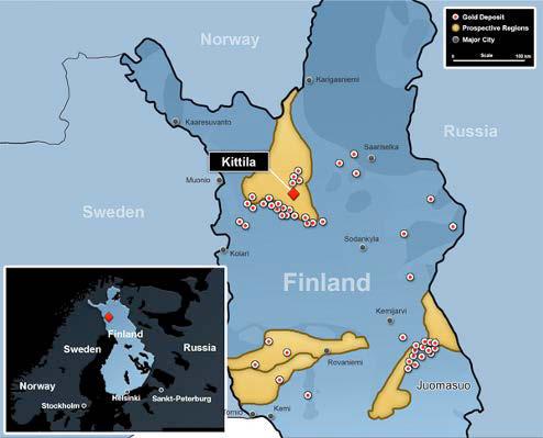 4 KITTILÄN KAIVOS Kittilän kaivos sijaitsee Kittilän Suurikuusikossa, noin 35 kilometriä Kittilän kuntakeskuksesta koilliseen (kuva 2).