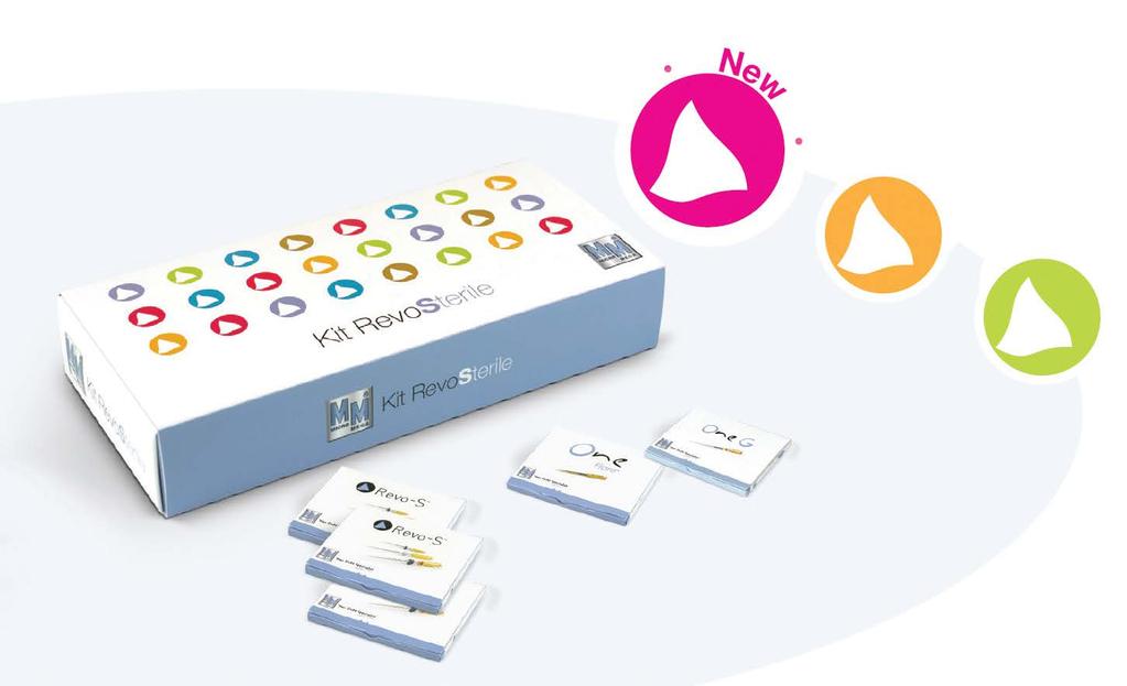 Revo-S Sterile Kit Heti käyttövalmiit ja steriilipakatut säästää aikaa ja rahaa! Nyt kaikki samassa kitissä, myös uusi One Flare!