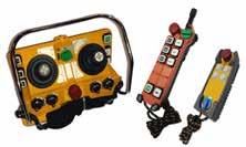 RADIO-OHJAIMET Telecrane, Tiger, Jay Useita mallivaihtoehtoja Painike ja joystick versiot Käyttöjännitteet 12 24 VDC / 24 400 VAC vakiona