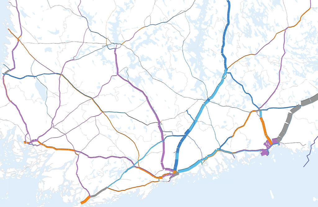 ..-20 % -20 % tai enemmän Länsirannikko Tornio Kemi Kokkola Oulu Vaasa Raahe Seinäjoki Kaskinen Kalajoki Eteläinen Suomi Mikkeli Pori Tampere Rauma Hämeenlinna Lahti Pietarsaari Uusikaupunki Kouvola