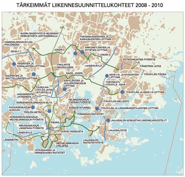 20 Kevyt liikenne Kävelykeskustan kehittämissuunnitelma Kantakaupungin pyörätieverkkosuunnitelman ajantasaistaminen Arkadiankadun länsipää Nordenskiöldinkadun kevyen liikenteen silta